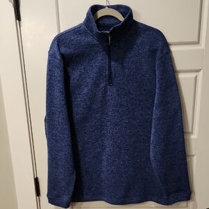 Haggar Men's Navy Zip-Up Sweater